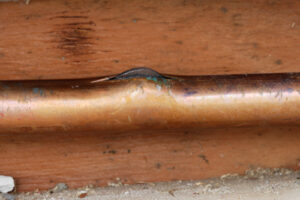 Frozen Cracked Pipe